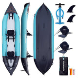 Canoë-Kayak Gonflable Aquadesign Koloa 360 2 Places +Sièges Kayak Classe Rivière I à III