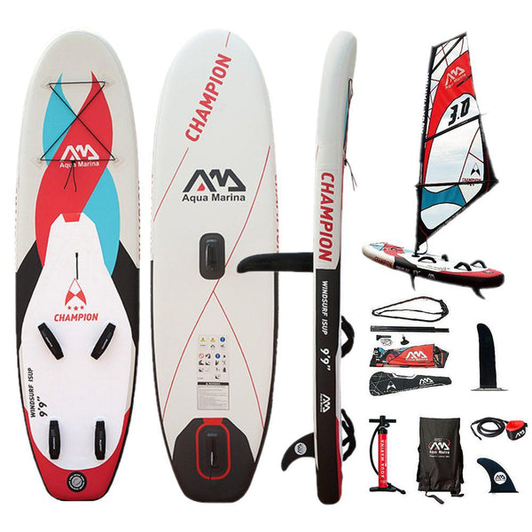Planche à Voile Aqua Marina Champion 9.9 Windsurf Gonflable Windsup +Voile +Pagaie 2019