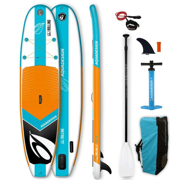 Aquadesign ROLLING 11.0 Stand Up Paddle Gonflable Wave-Stand Up Paddle Gonflable-AQUADESIGN