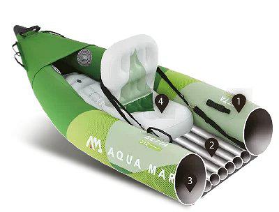 Kayak gonflable Aqua Marina Steam 2022 pour 1 personne | Canoe Kayak gonflable Aqua Marina Steam 2022 pour 1 personne | Canoe