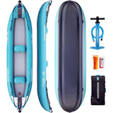 Canoë-Kayak Gonflable Aquadesign Azul 410 2 Places Thwarts Rivières Classe I - III