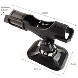Support Canne à Pêche Aquadesign Porte Canne Simple à coller Bateau Kayak Sup Paddle